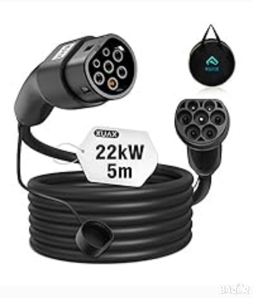 ПРОМО ! KUAX 22 kW Type 2 to Type 2 кабел за зареждане на коли !, снимка 1