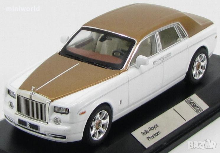 Rolls-Royce Phantom "Middle east special" 2010 White and Gold - мащаб 1:43 на IXO моделът е нов, снимка 1