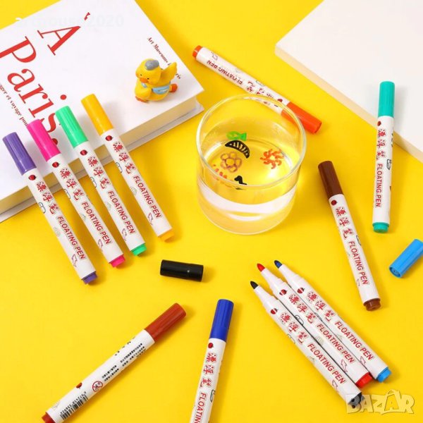 Магически флумастери за рисуване с вода+лъжичка,8 или 12 цвята, снимка 1
