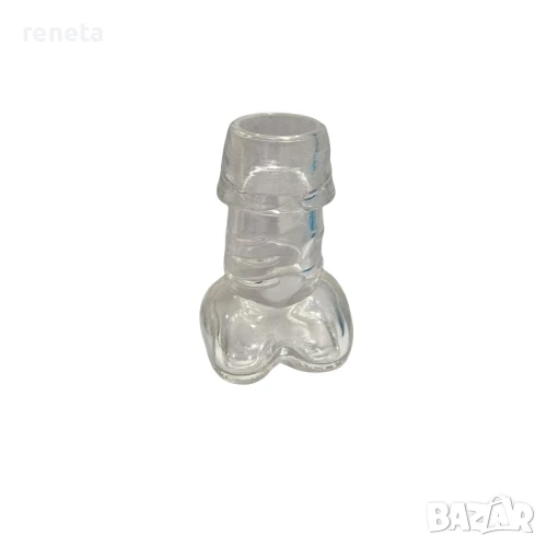 Чашка Пенис, Тип шот, Стъклена, 8х5 см, снимка 1
