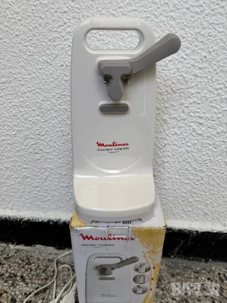 Електрическа Отварачка за Консерви Moulinex DJJ1 Open Matic, 50W + Точилка за Ножове!, снимка 1