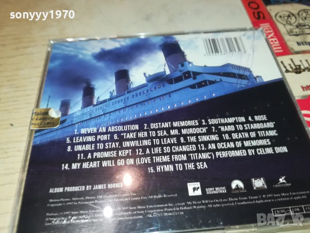 TITANIC-ORIGINAL CD 1208250816, снимка 7 - CD дискове - 51335538