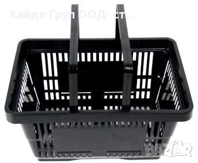 Нови!Налични! Пластмасова кошница за пазаруване - черна 22л, търговско оборудване!, снимка 2 - Оборудване за магазин - 35966362