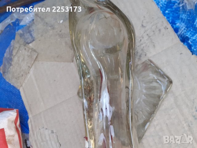 Съветска стъклена птица с ъс забележка, снимка 7 - Декорация за дома - 42633577