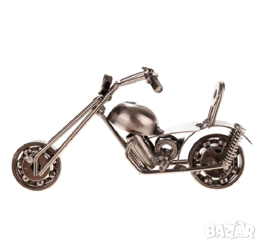 Декоративна метална фигурка мотор  - въртящи се гуми , снимка 2 - Подаръци за мъже - 52184774