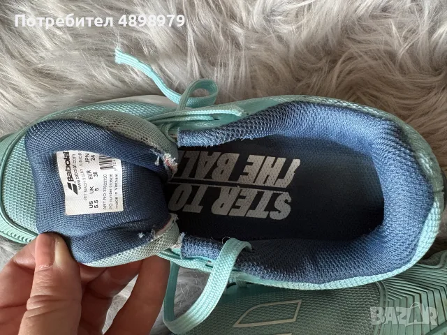 Тенис обувки Babolat, р-р 38, снимка 4 - Маратонки - 56502416