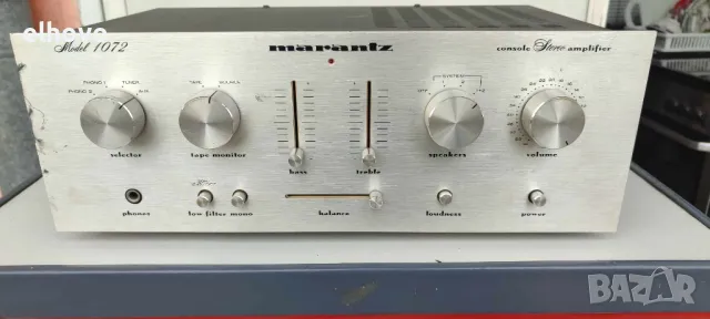 Стерео усилвател Marantz 1072, снимка 2 - Ресийвъри, усилватели, смесителни пултове - 49846555