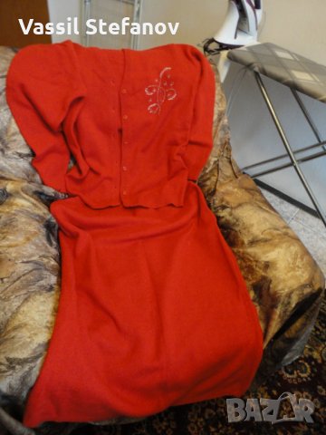 Дамски комплект  пола и жилетка- ангорска вълна, снимка 1 - Комплекти - 34964971