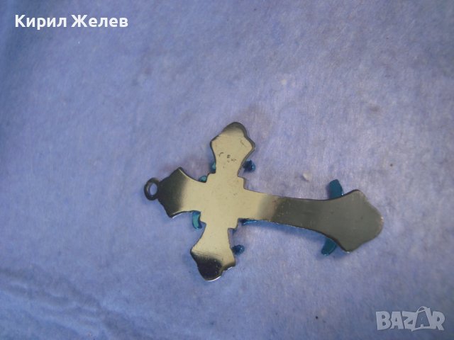 МОДЕН НАГРЪДЕН ГОЛЯМ АРТ КРЪСТ с ЕМАЙЛ-ЛАК от БЛАГОРОДНА НЕРЪЖДАЕМА СТОМАНА 90911, снимка 8 - Колиета, медальони, синджири - 36902374
