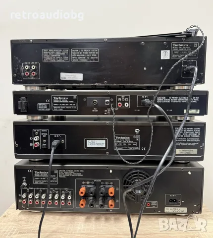 🔊Ретро аудио сет TECHNICS - усилвател с дистанционно, CD плеър, дек, тунер и колони🔉, снимка 7 - Аудиосистеми - 55713586