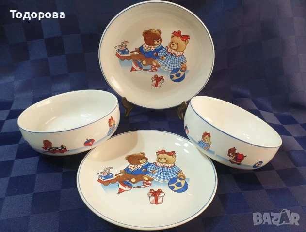 Комплект детки порцеланови съдове за хранене Ritzenhoff and Breker, снимка 5 - Сервизи - 53927749