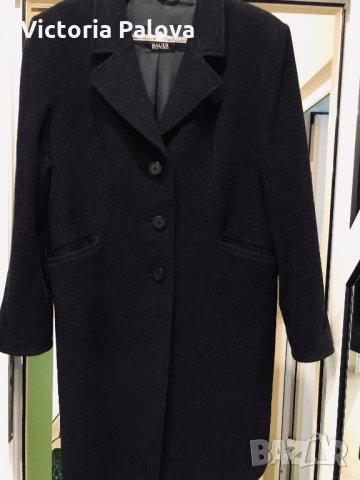 Много скъпо черно палто BAUER POUR FEMME Германия, снимка 1 - Палта, манта - 30336968