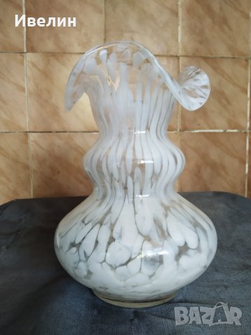 стара ваза арт деко от стъкло, снимка 2 - Антикварни и старинни предмети - 29852719
