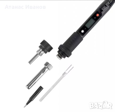 Професионален поялник 80W с електронно регулиране на температурата от 180 - 500 градуса, снимка 13 - Поялници и запояване - 35562422