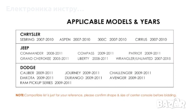 Android мултимедия с навигация за Chrysler, Jeep и Dodge (2005–2015), снимка 4 - Аксесоари и консумативи - 53881424