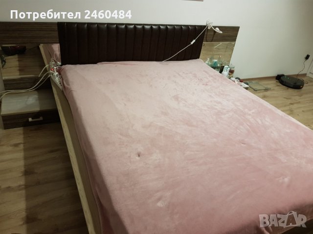 Спалня с двулицев матрак, подматрачна рамка и повдигащ механизъм , снимка 1 - Спални и легла - 35104677