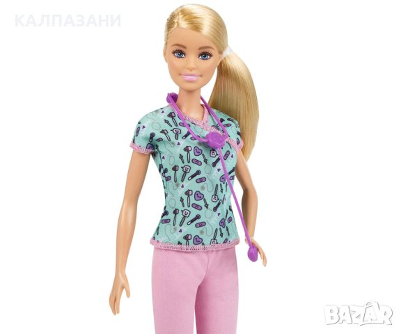 Кукла Barbie - Кукла с професия медицинска сестра GTW39, снимка 4 - Кукли - 44225307
