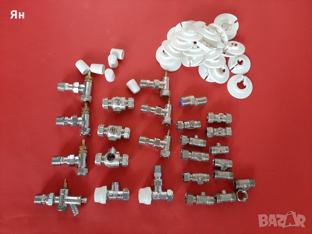  Английски Кранчета Фитинги Отопление Водопровод Бронз-15mm 