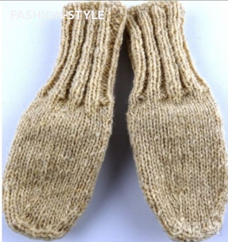 Вълнени чорапи домашно плетиво, снимка 2 - Други - 38236294