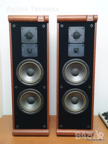 Трилентови тонколони ELAC EL 100 с впечатляващ звук. Изпращам видео. 