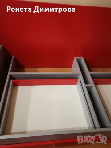 Детско/юношеско легло в цвят червено и сиво , снимка 8 - Мебели за детската стая - 38937176