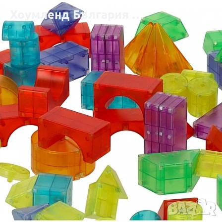 Магнитен LED Конструктор 32 елемента, снимка 2 - Конструктори - 54332064