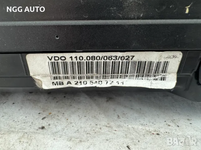 Табло Километраж за Мерцедес, Mercedes, VDO 110.080/063/027,A 210 540 72 11, 2105407211, снимка 4 - Части - 48742045