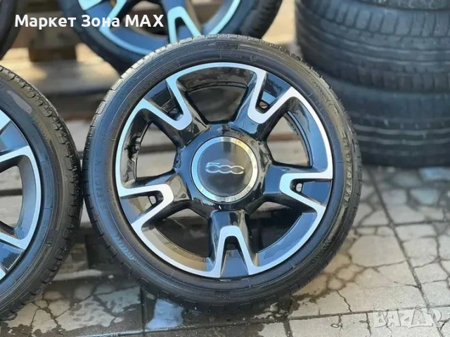 16 цола джанти Fiat 500 4x98 с летни гуми Goodyear, снимка 3 - Гуми и джанти - 53224367
