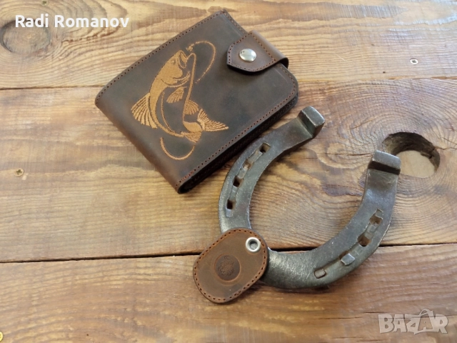 Ръчно изработен мъжки кожен портфейл , снимка 5 - Портфейли, портмонета - 52187162