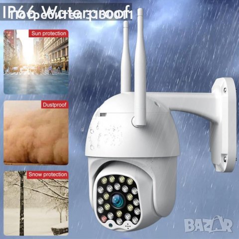  24LED диода WIFI  Нови Куполна PTZ Камера  2MP 1080P, снимка 4 - IP камери - 34924888