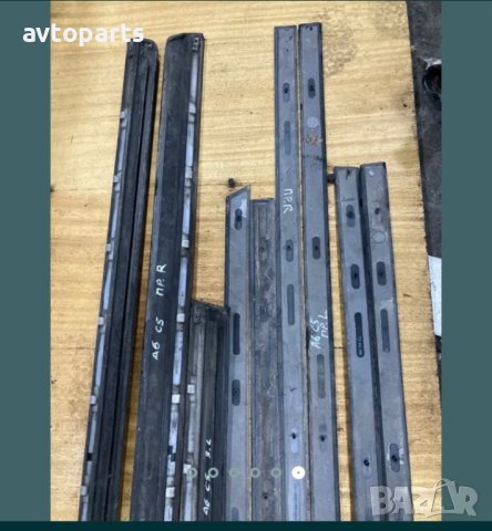 Audi A6 c5 99г комби външни средни и долни лайсни врати, снимка 6 - Части - 40373347