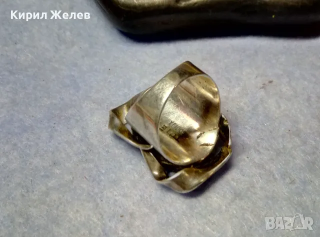 XEIPOS Бутиков АР НУВО СЕДЕФЕН СРЕБЪРЕН ПРЪСТЕН СРЕБРО 925 с КРАЛСКИ СЕДЕФ ЮВЕЛИРНА ИЗРАБОТКА 49106, снимка 12 - Пръстени - 49427751