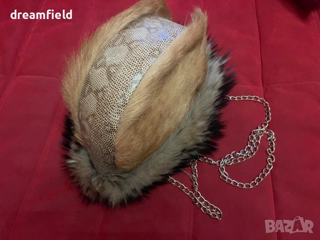 Чанта от 3 вида естествен косъм и кожа, снимка 2 - Чанти - 51937181