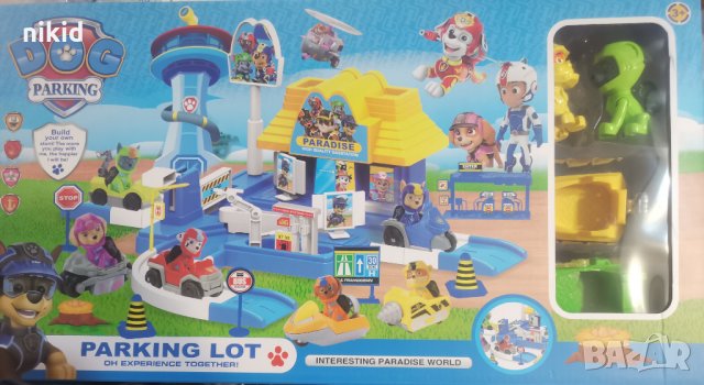 Паркинг гараж Paw Pes Patrol Пес Патрул пластмасови фигурки играчки