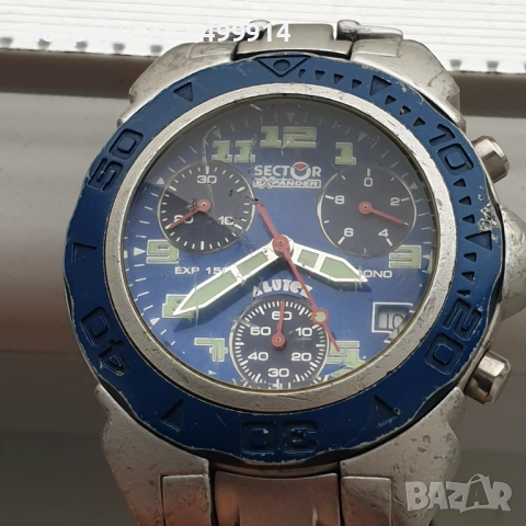 Мъжки часовник Sector Expander 150 Chronograph, снимка 17 - Антикварни и старинни предмети - 52423220