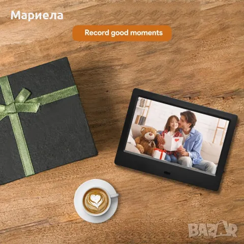 7-инчова цифрова фоторамка HD дисплей USB/SD карта/Автоматично възпроизвеждане, снимка 6 - Друга електроника - 49663485