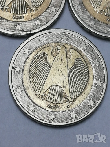2 евро Германия 2002 г. букви A;D;G, снимка 4 - Нумизматика и бонистика - 53079572