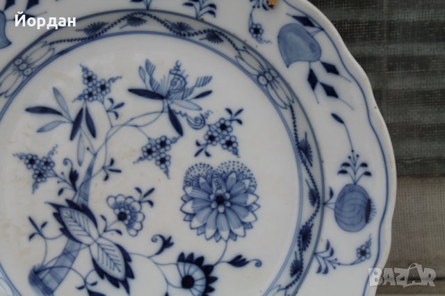 Порцеланова чиния Мейсен, снимка 5 - Чинии - 37074695