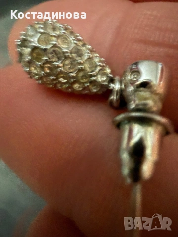 Сваровски обеци, снимка 4 - Обеци - 53918573