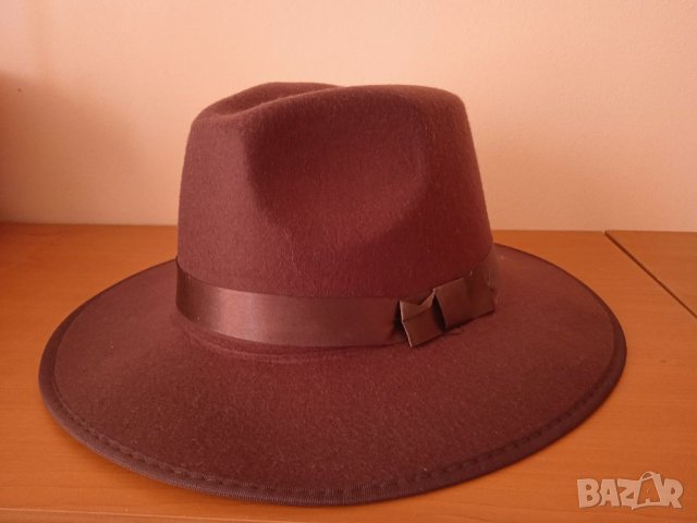 Кафява шапка с периферия, снимка 2 - Шапки - 34913981