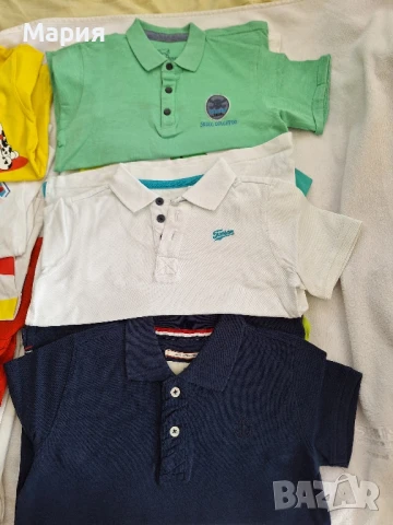 Тениски с яка 6-7 г. - 3 броя за 15 лв