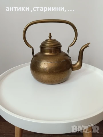  голям меден чайник , снимка 1