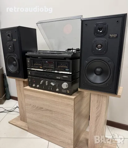 🔊Ретро аудио система - сет TECHNICS - усилвател, двукасетъчен дек, тунер и грамофон + опция колони🔊, снимка 6 - Аудиосистеми - 56091538
