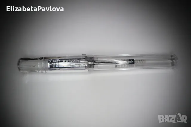 Писалка Pilot Kakuno <M и F> Прозрачна + Конвертор за мастило