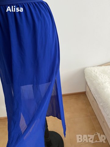 Дамска синя пола, снимка 6 - Поли - 36766844