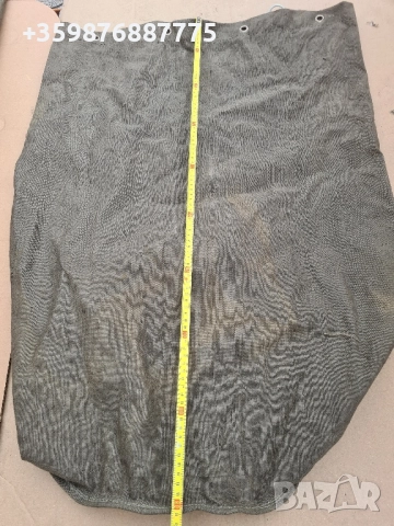 Брезентов Чувал Военен Военни Армия Ретро бна брезент бризент , снимка 3 - Антикварни и старинни предмети - 51550043