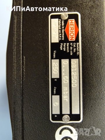 пресостат Herion 0812500 0-60 mBar 250 VAC, снимка 2 - Резервни части за машини - 35180405