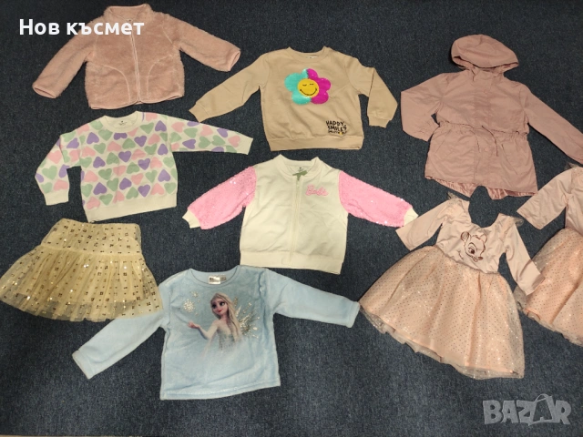 Нови детски дрехи H&M за момиче, размер 98/104, 104, 116, 134 рокля Bambie 