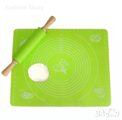 Силиконова постелка за печене, точене и месене, снимка 2 - Аксесоари за кухня - 51781523