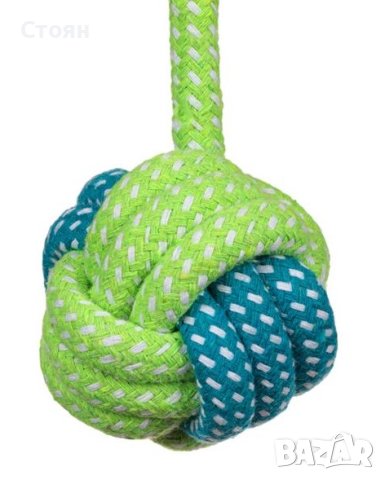 Играчка за куче Въже с топка Blue Lakhani - 40 см, снимка 2 - За кучета - 42350933